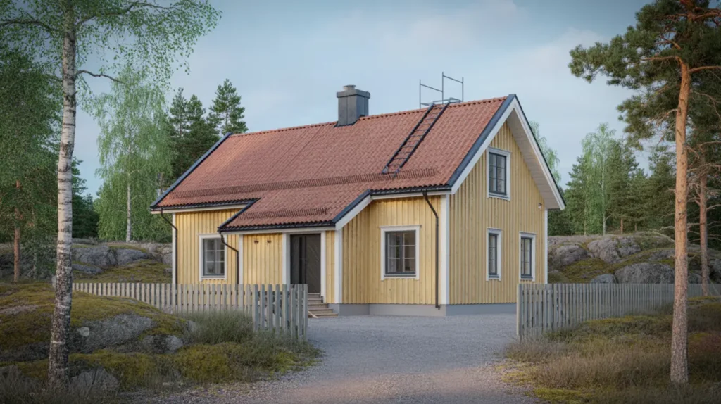takoml ggning med nya takpannor och taks kerhet i pixbo m lnlycke
