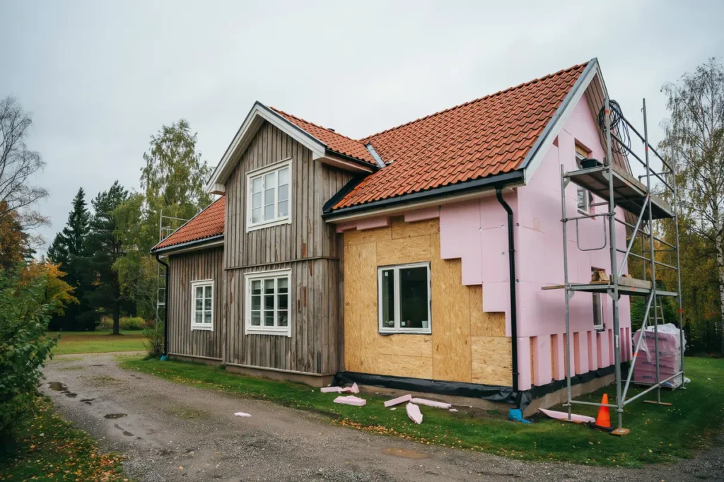 s f r du ett varmare hus med till ggsisolering av fasad och ytterv gg